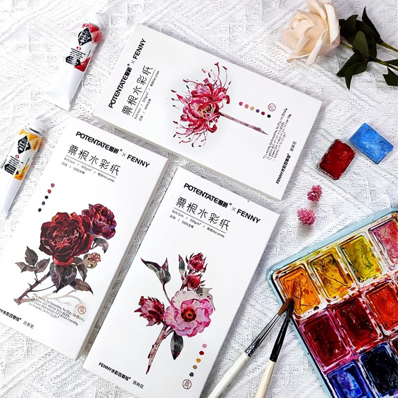 Ink Blotter Paper - POTENTATE Bookmark Watercolor Paper 100% Cotton