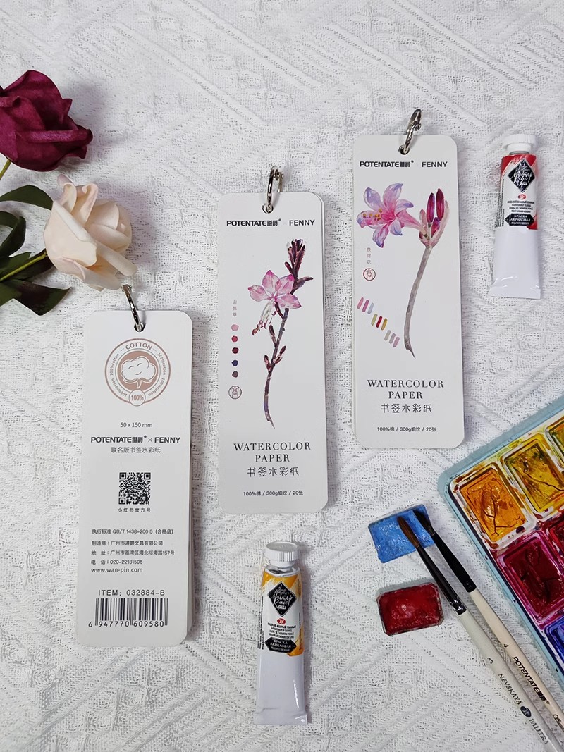 POTENTATE Bookmark Watercolor  - Ink Blotter Paper ulasan dan harga