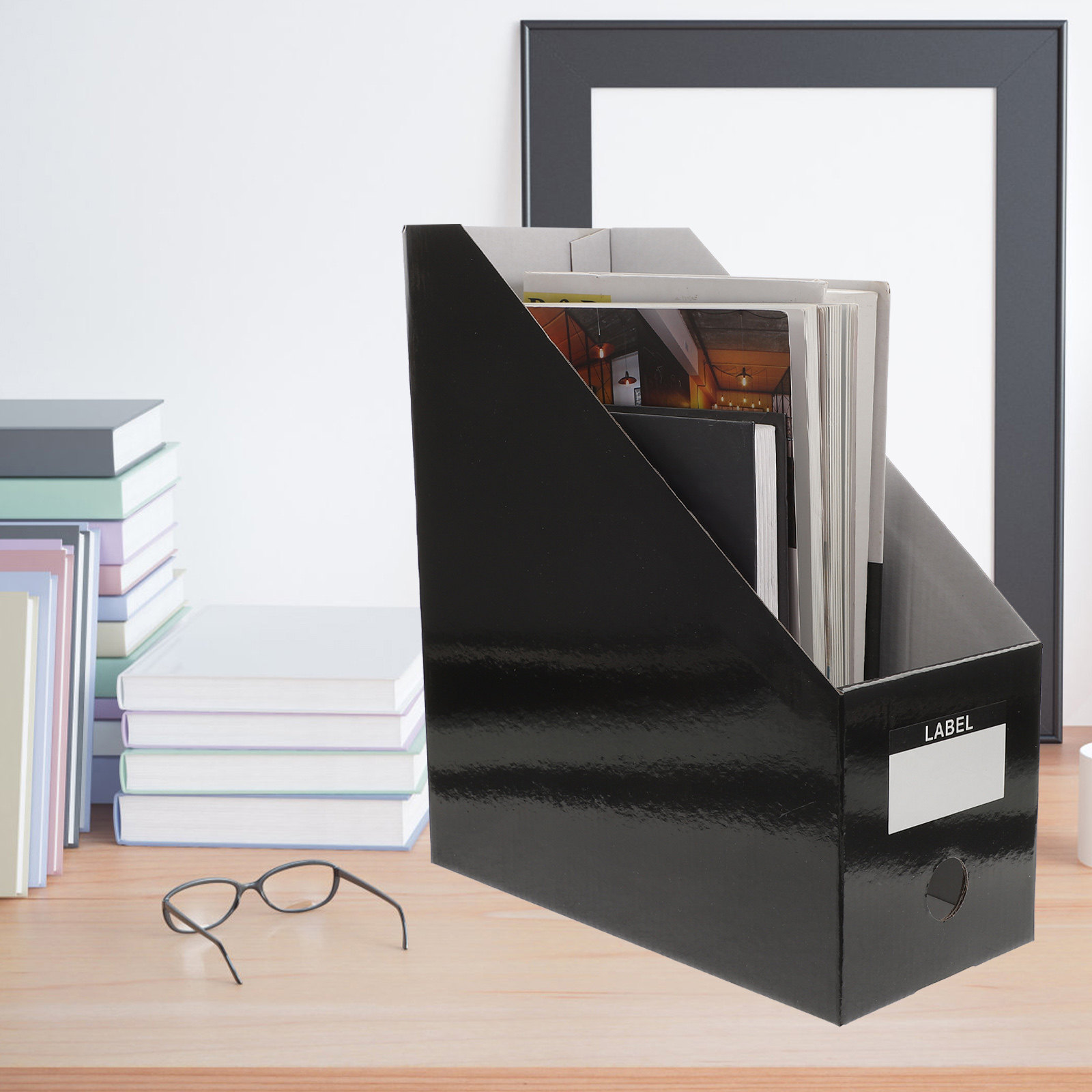 3Pcs File Folder Organizer Des - Magazine Holder Rack ulasan dan harga