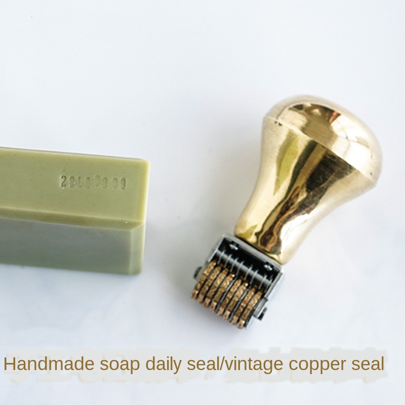 Retro Roller Date Stamp Copper - Rubber Date Stamp ulasan dan harga