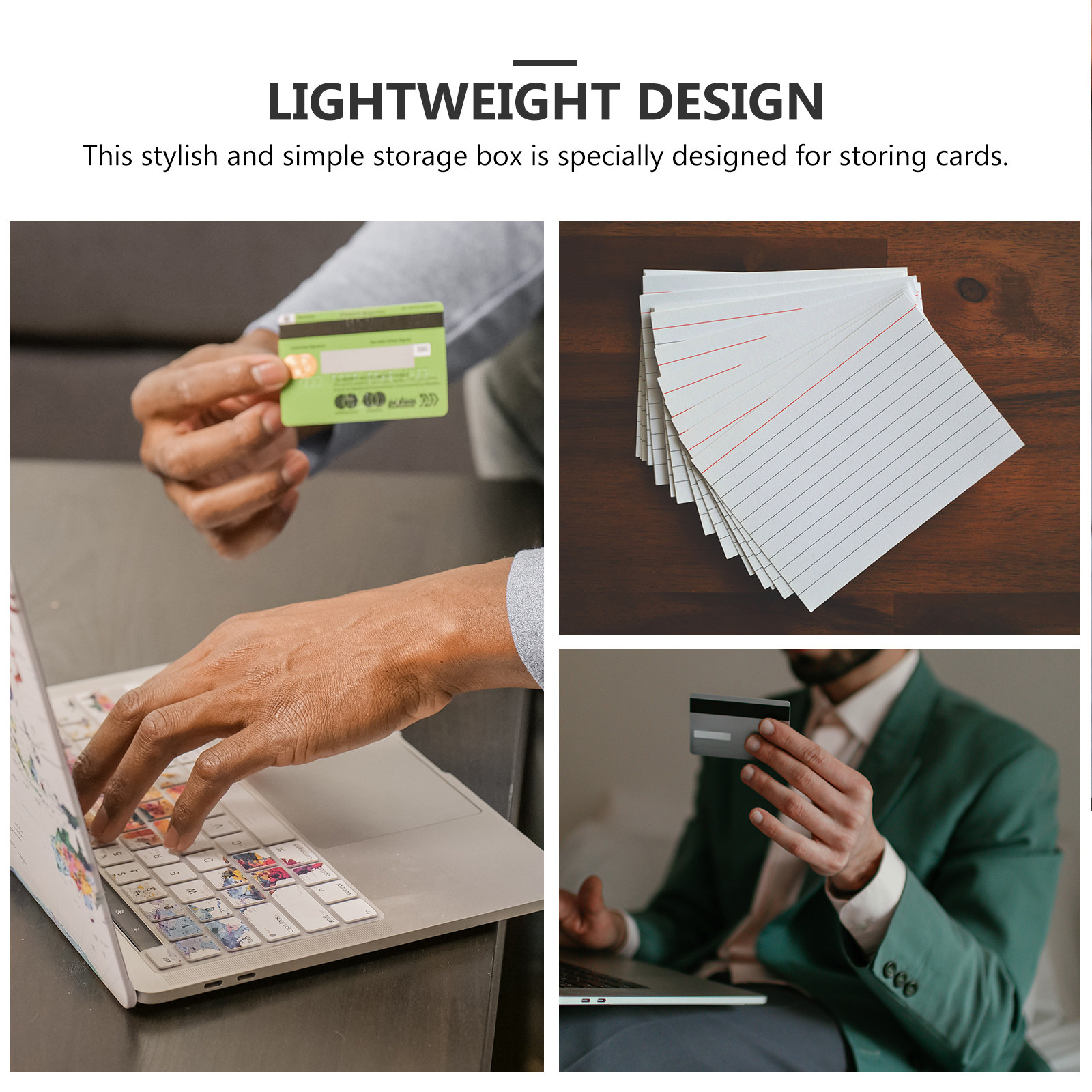 4Pcs Plastic Index Card File B - Index Card Holder ulasan dan harga