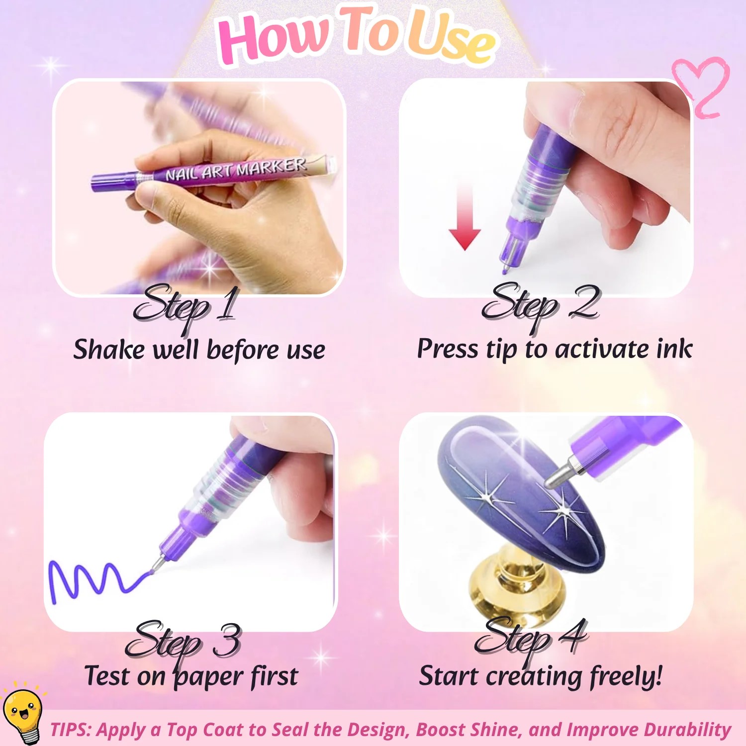 12 Colors 3D Nail Art Pens Set - Correction Pen Fine ulasan dan harga