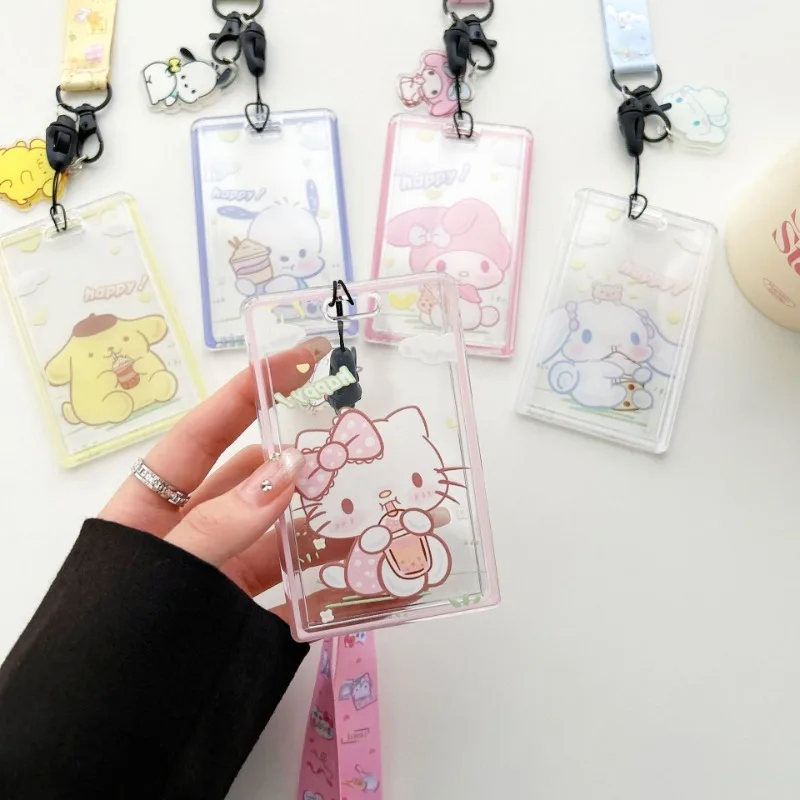 Cute Cartoon Lanyard Transpare - Index Card Holder ulasan dan harga