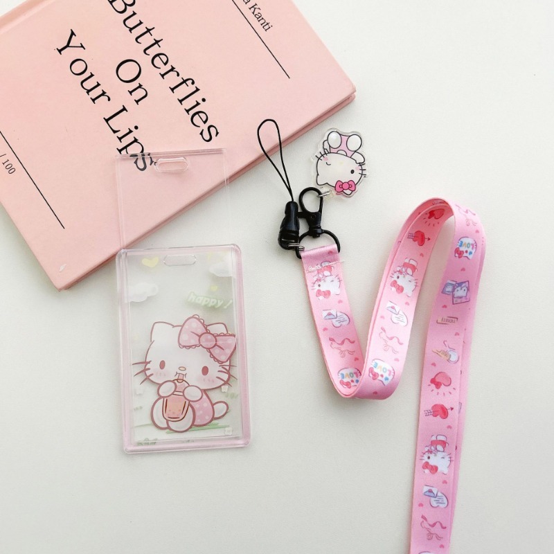 Cute Cartoon Lanyard Transpare - Index Card Holder ulasan dan harga