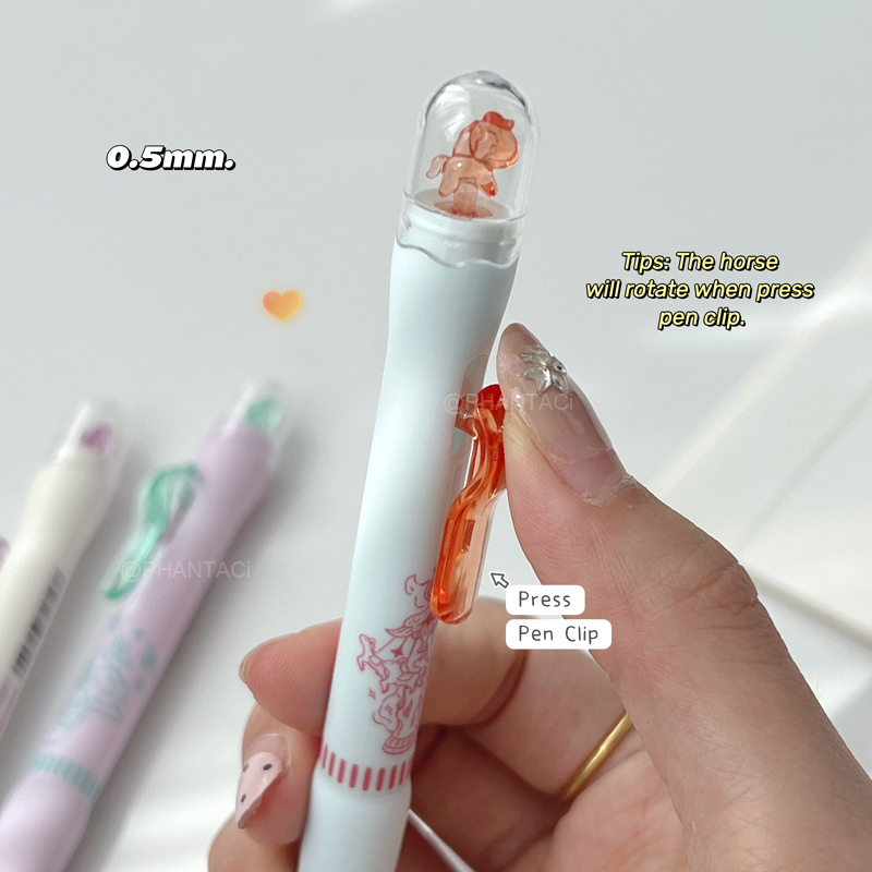4PCS Carousel Style Gel Pen Cr - Pentel Pen Energel ulasan dan harga