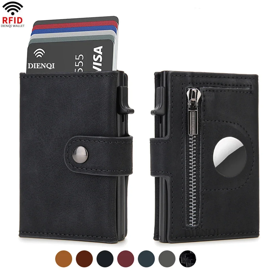 Rfid Leather Airtag Men Wallet - Index Card Holder ulasan dan harga